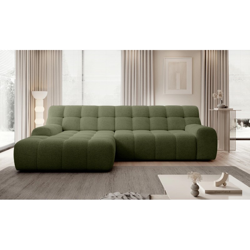 Narożnik COCOON S w układzie L z elektryczną regulacją siedziska Lewostronny w tkaninie JAGUAR 12