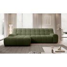 Narożnik COCOON S w układzie L z elektryczną regulacją siedziska Lewostronny w tkaninie JAGUAR 12