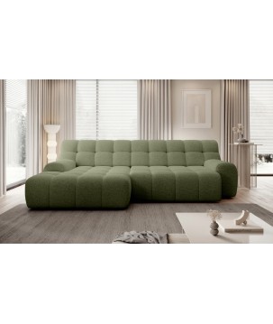 Narożnik COCOON S w układzie L z elektryczną regulacją siedziska Lewostronny w tkaninie JAGUAR 12