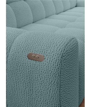 Narożnik COCOON S w układzie L z elektryczną regulacją siedziska Lewostronny w tkaninie JAGUAR 16