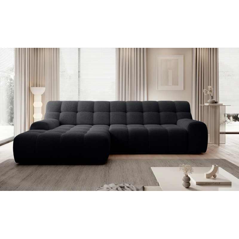 Narożnik COCOON S w układzie L z elektryczną regulacją siedziska Lewostronny w tkaninie JAGUAR 22