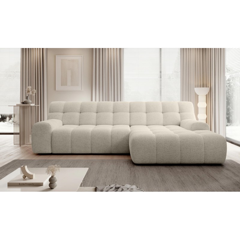 Narożnik COCOON S w układzie L z elektryczną regulacją siedziska Prawostronny w tkaninie JAGUAR 02