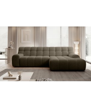 Narożnik COCOON S w układzie L z elektryczną regulacją siedziska Prawostronny w tkaninie JAGUAR 08