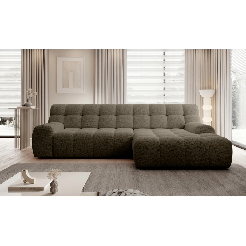 Narożnik COCOON S w układzie L z elektryczną regulacją siedziska Prawostronny w tkaninie JAGUAR 08