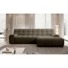 Narożnik COCOON S w układzie L z elektryczną regulacją siedziska Prawostronny w tkaninie JAGUAR 08