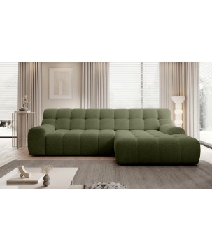 Narożnik COCOON S w układzie L z elektryczną regulacją siedziska Prawostronny w tkaninie JAGUAR 12