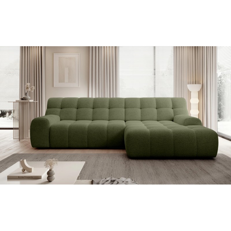 Narożnik COCOON S w układzie L z elektryczną regulacją siedziska Prawostronny w tkaninie JAGUAR 12