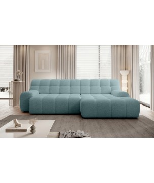 Narożnik COCOON S w układzie L z elektryczną regulacją siedziska Prawostronny w tkaninie JAGUAR 16