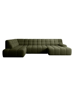 Narożnik COCOON XL w układzie U z elektryczną regulacją siedziska Lewostronny w tkaninie JAGUAR 12