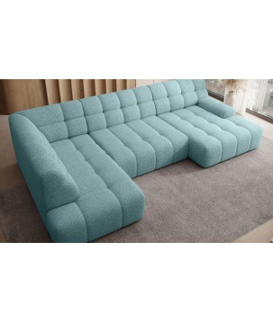 Narożnik COCOON XL w układzie U z elektryczną regulacją siedziska Lewostronny w tkaninie JAGUAR 16