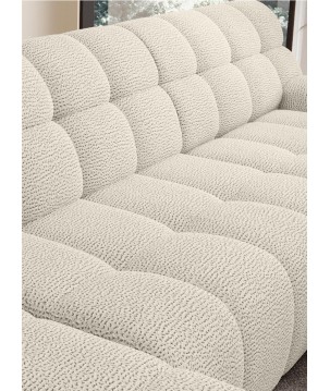 Narożnik COCOON XL w układzie U z elektryczną regulacją siedziska Prawostronny w tkaninie JAGUAR 02