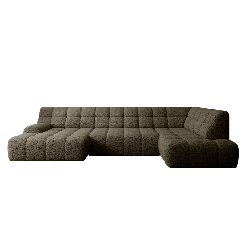 Narożnik COCOON XL w układzie U z elektryczną regulacją siedziska Prawostronny w tkaninie JAGUAR 08