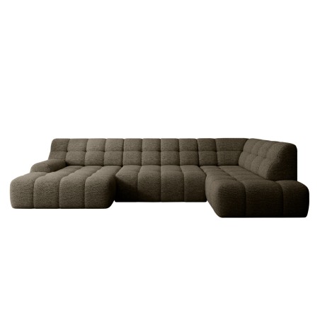 Narożnik COCOON XL w układzie U z elektryczną regulacją siedziska Prawostronny w tkaninie JAGUAR 08