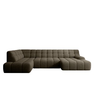 Narożnik COCOON XL w układzie U z elektryczną regulacją siedziska Lewostronny w tkaninie JAGUAR 08