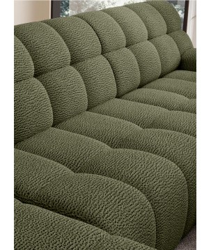 Narożnik COCOON XL w układzie U z elektryczną regulacją siedziska Lewostronny w tkaninie JAGUAR 12