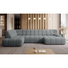 Narożnik COCOON XL w układzie U z elektryczną regulacją siedziska Lewostronny w tkaninie JAGUAR 19