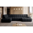 Narożnik COCOON XL w układzie U z elektryczną regulacją siedziska Lewostronny w tkaninie JAGUAR 22