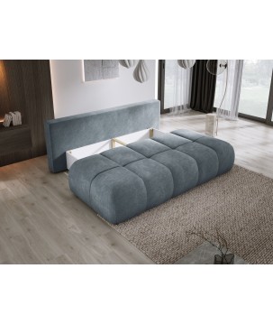 Sofa COCO z funkcja spania i pojemnikiem SZARY DOMOHOME