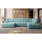 Narożnik COCOON XL w układzie U z elektryczną regulacją siedziska Prawostronny w tkaninie JAGUAR 16