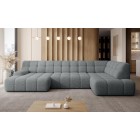 Narożnik COCOON XL w układzie U z elektryczną regulacją siedziska Prawostronny w tkaninie JAGUAR 19