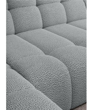 Narożnik COCOON XL w układzie U z elektryczną regulacją siedziska Prawostronny w tkaninie JAGUAR 19