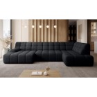 Narożnik COCOON XL w układzie U z elektryczną regulacją siedziska Prawostronny w tkaninie JAGUAR 22