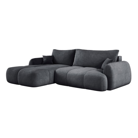 Narożnik COCO Lewostronny z funkcją spania poduszkami i pojemnikiem Cloud 91 DOMOHOME