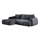 Narożnik COCO Lewostronny z funkcją spania poduszkami i pojemnikiem Cloud 91 DOMOHOME