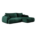 Narożnik COCO Prawostronny z funkcją spania poduszkami i pojemnikiem Cloud 39 DOMOHOME