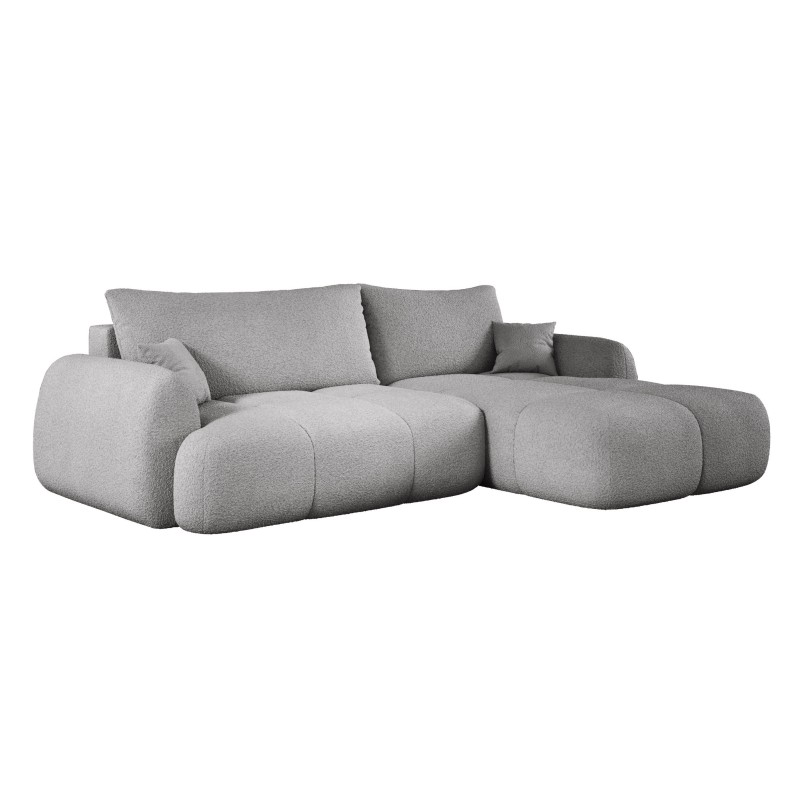 Narożnik COCO Prawostronny z funkcją spania poduszkami i pojemnikiem Now Or Never 83 DOMOHOME