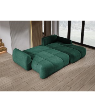 Narożnik COCO Prawostronny z funkcją spania poduszkami i pojemnikiem Cloud 39 DOMOHOME