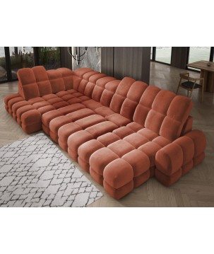 Narożnik TOLLO XL Lewostronny Elektryczna regulacja Tkanina SALVADOR 07 WERSAL