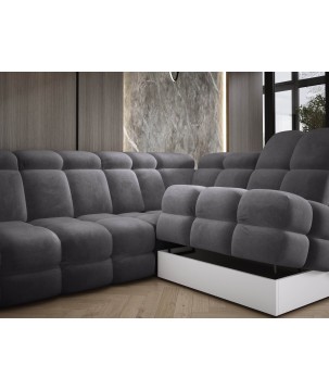 Narożnik TOLLO XL Lewostronny Elektryczna regulacja Tkanina SALVADOR 15 WERSAL