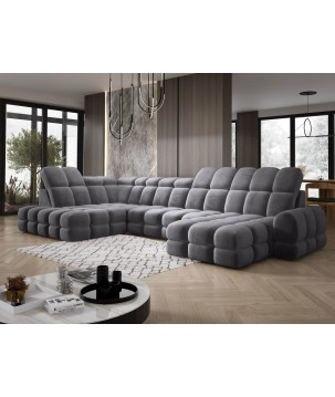 Narożnik TOLLO XL Lewostronny Elektryczna regulacja Tkanina SALVADOR 15 WERSAL