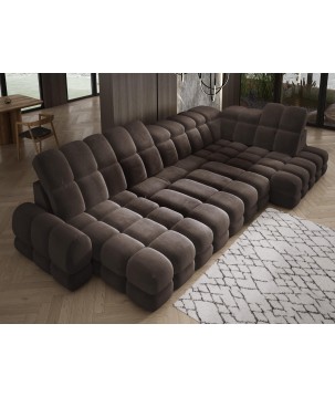 Narożnik TOLLO XL Prawostronny Elektryczna regulacja Tkanina SALVADOR 04 WERSAL