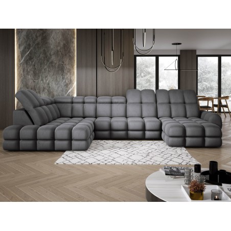 Narożnik TOLLO XL Lewostronny Elektryczna regulacja Tkanina SOLAR 96 WERSAL