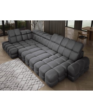 Narożnik TOLLO XL Lewostronny Elektryczna regulacja Tkanina SOLAR 96 WERSAL