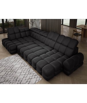 Narożnik TOLLO XL Lewostronny Elektryczna regulacja Tkanina SOLAR 99 WERSAL