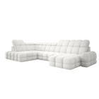 Narożnik TOLLO XL z elektryczną regulacją siedziska Lewostronny w tkaninie promocyjnej BUBBLE 01 WERSAL