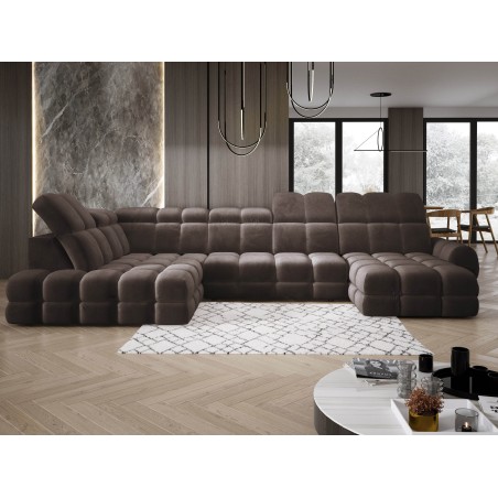 Narożnik TOLLO XL Lewostronny Elektryczna regulacja Tkanina SALVADOR 04 WERSAL