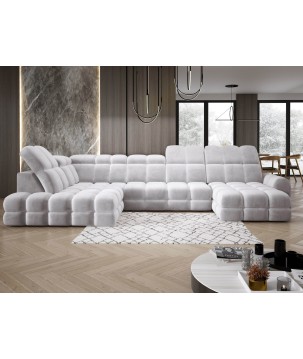 Narożnik TOLLO XL Lewostronny Elektryczna regulacja Tkanina SALVADOR 13 WERSAL