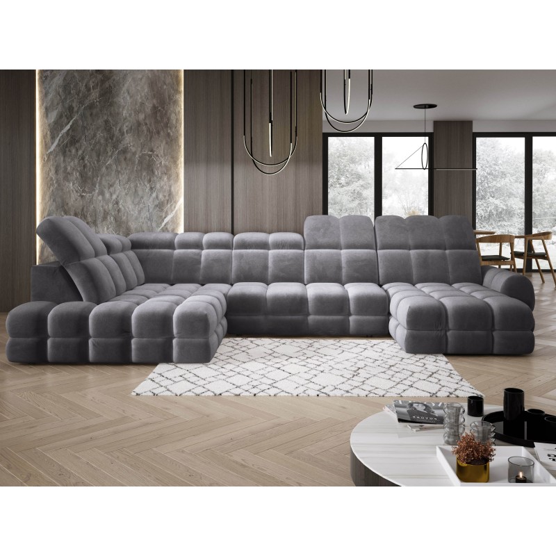 Narożnik TOLLO XL Lewostronny Elektryczna regulacja Tkanina SALVADOR 15 WERSAL