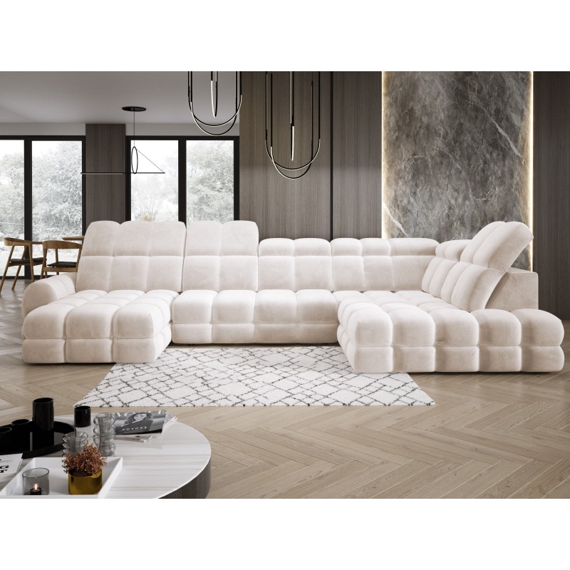 Narożnik TOLLO XL Prawostronny Elektryczna regulacja Tkanina SALVADOR 01 WERSAL