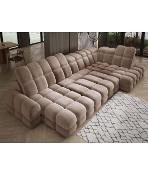 Narożnik TOLLO XL Prawostronny Elektryczna regulacja Tkanina SALVADOR 03 WERSAL