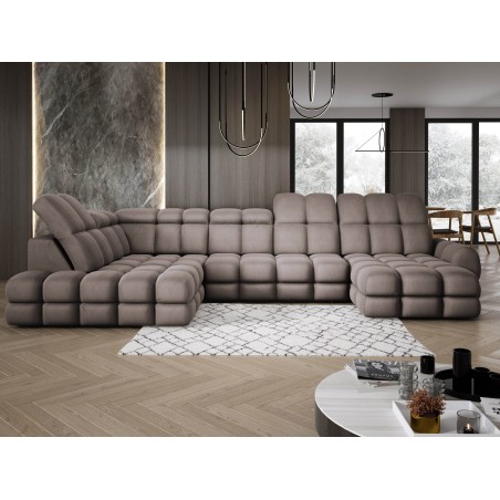 Narożnik TOLLO XL Lewostronny Elektryczna regulacja Tkanina SOLAR 28 WERSAL