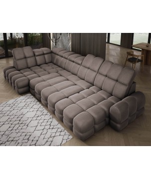 Narożnik TOLLO XL Lewostronny Elektryczna regulacja Tkanina SOLAR 28 WERSAL