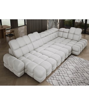 Narożnik TOLLO XL Prawostronny Elektryczna regulacja Tkanina SOLAR 03 WERSAL