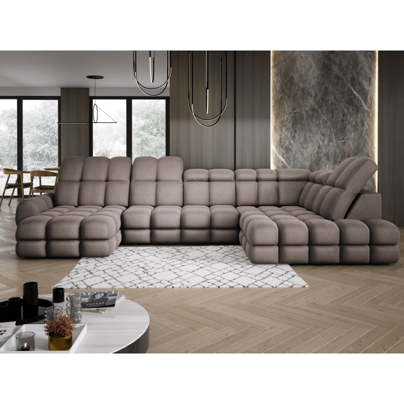 Narożnik TOLLO XL Prawostronny Elektryczna regulacja Tkanina SOLAR 28 WERSAL