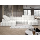 Narożnik TOLLO XL z elektryczną regulacją siedziska Lewostronny w tkaninie promocyjnej BUBBLE 01 WERSAL