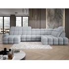 Narożnik TOLLO XL z elektryczną regulacją siedziska Prawostronny w tkaninie promocyjnej BUBBLE 06 WERSAL